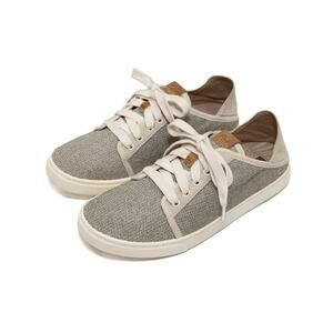 Olukai Tapa Tan Pehuea Li Lace Up Sneakers Size 8